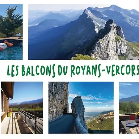 Balcons Du Royans.logement Entier Piscine * Saint-Jean-en-Royans
